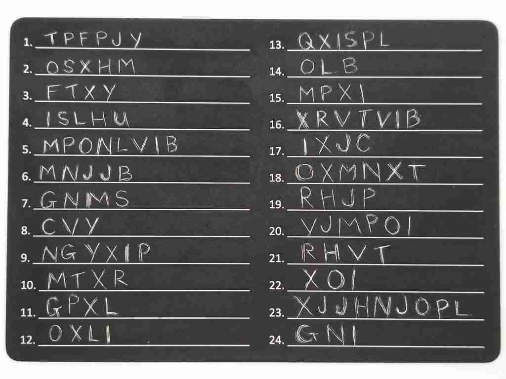 seed phrase plate
